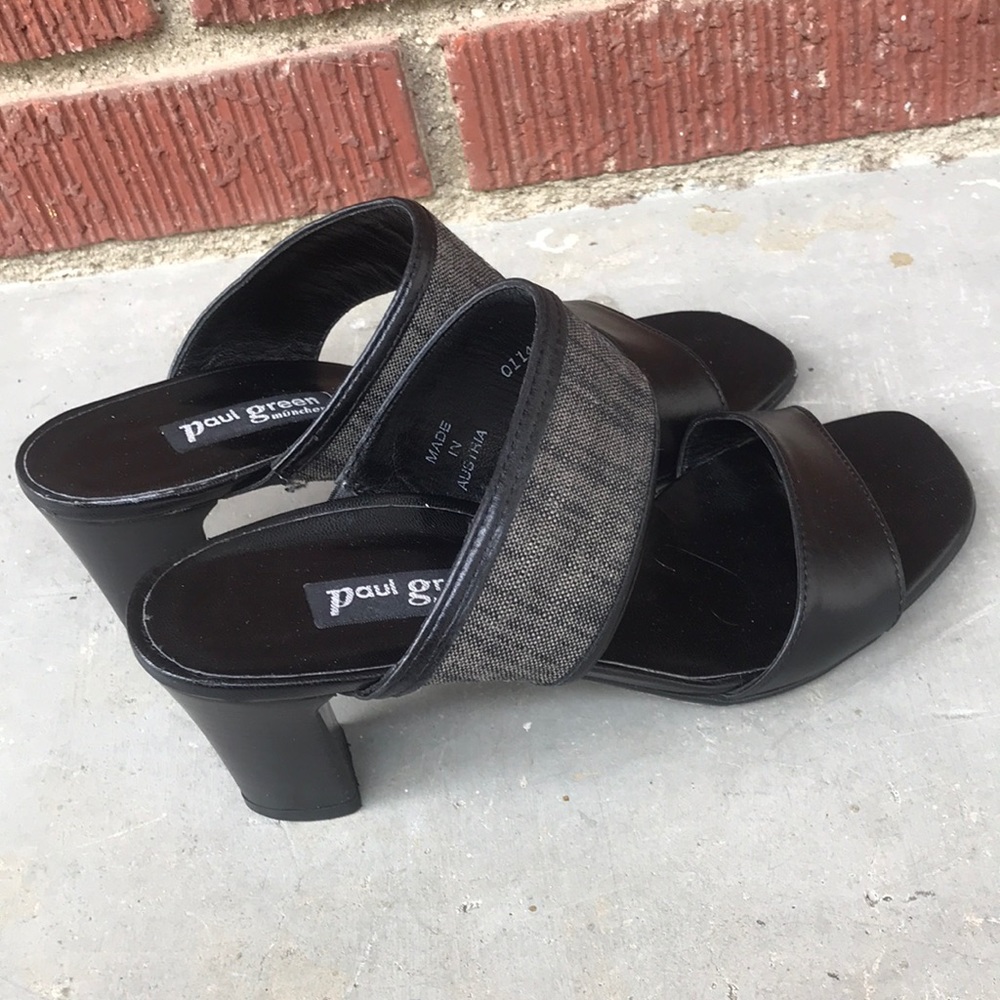 Paul Green Handmade Slides with Heel - Picture 4 of 8